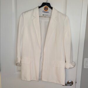 Calvin Klein Women's white  Blazer